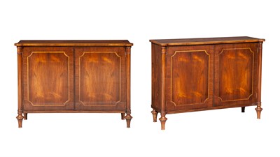 Lot 206 - Pair of Regency Style Inlaid Rosewood Side...