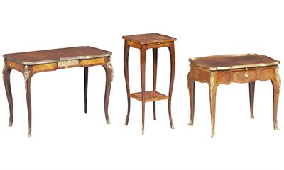 Lot 157 - Group of Three Louis XV Style Gilt-Bronze...