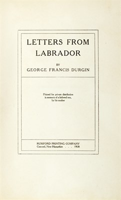 Lot 209 - [ANGLING] DURGIN, GEORGE FRANCIS. Letters From...