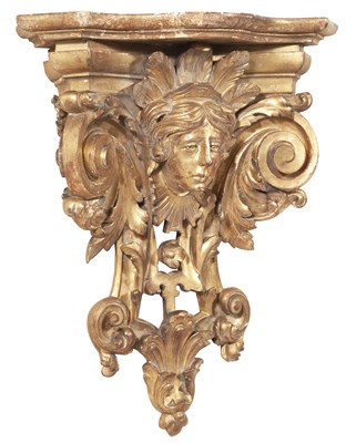 Lot 93 - Continental Baroque Style Giltwood Wall...