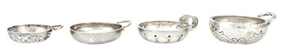 Lot 220 - Four French Silver Wine Tasters Late 18th/19th...