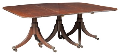 Lot 173 - George III Style Mahogany Triple Pedestal...