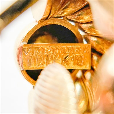 Lot 166 - Verdura Pair of Gold Bombé Earclips