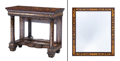 Lot 1188 - Dutch Neoclassical Style Marquetry Console...