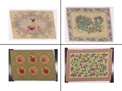 Lot 1061 - Four Needlework Carpets Worked by Brigid...