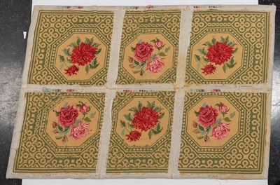 Lot 1061 - Four Needlework Carpets Worked by Brigid...