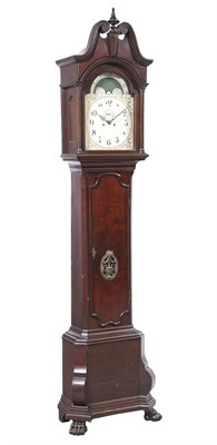 Lot 1173 - Colonial Revival Mahogany Tall Case Clock Part...