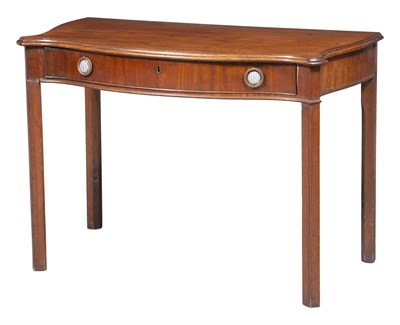 Lot 1132 - George III Mahogany Serpentine Side Table Late...