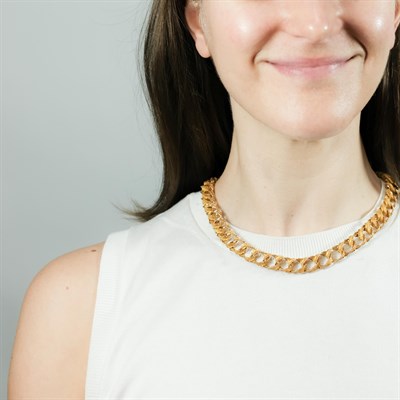 Lot 144 - Tiffany & Co. Gold Necklace, France