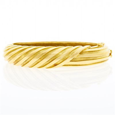 Lot 1236 - Tiffany & Co. Gold Bangle Bracelet