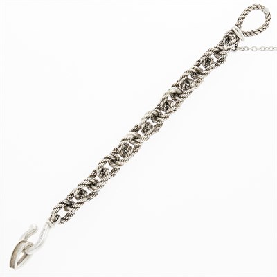 Lot 1268 - Hermès Paris Silver Link Bracelet