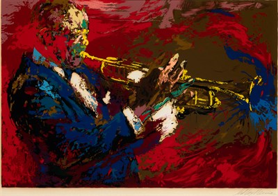 Lot 143 - LeRoy Neiman (1921-2012) SATCHMO LOUIS...