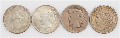 Lot 3010 - United States Morgan and Peace Dollar Group...