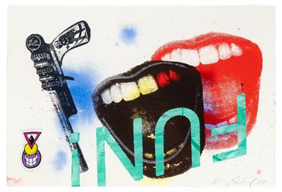 Lot 45 - Kenny Scharf (b. 1958) UNTITLED (FUN) Acrylic,...
