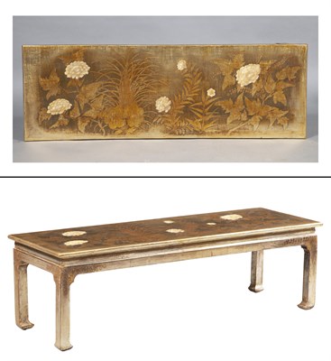 Lot 149 - Max Kuehne Gilt and Polychrome Gessoed, Carved...