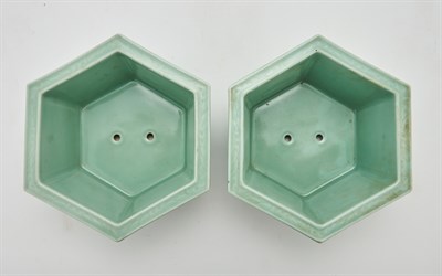 Lot 160 - A Pair of Imperial Chinese Celadon Porcelain...