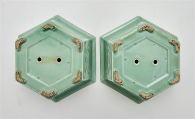 Lot 160 - A Pair of Imperial Chinese Celadon Porcelain...