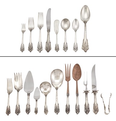 Lot 142 - Wallace Sterling Silver Grand Baroque Pattern...