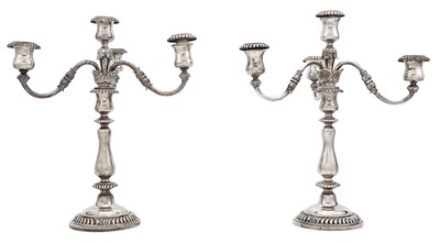 Lot 32 - Pair of Gorham Sterling Silver Four-Light...