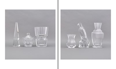 Lot 154 - Group of Baccarat Glass Articles Comprising an...