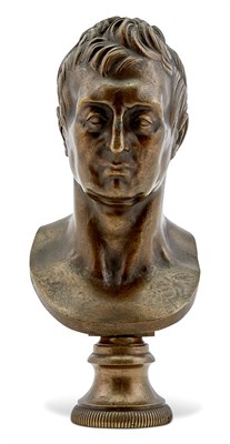 Lot 1251 - Small Cast Bronze Bust of the Marquis de...