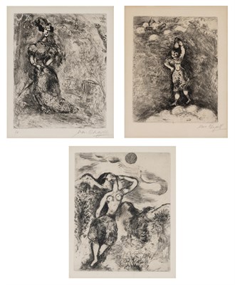 Lot 49 - Marc Chagall (1887-1985) LA FILLE; LA LAITIÈRE...