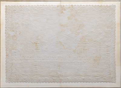 Lot 1261 - American White Trapunto Work Presentation Crib...