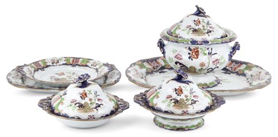 Lot 1253 - English Ironstone Transfer Decorated and...