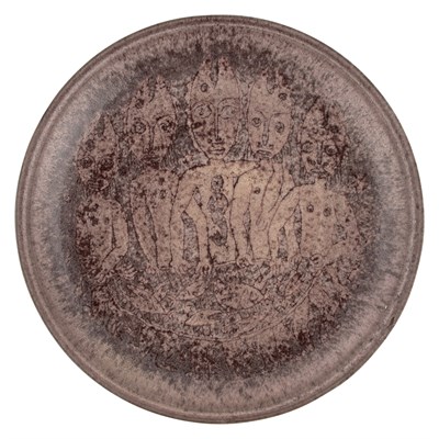 Lot 229 - Edwin & Mary Scheier Glazed Stoneware Charger...