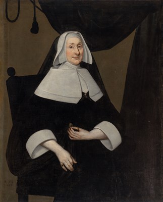 Lot 26 - English School 17th Century Portrait of a Lady...