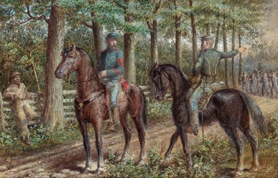 Lot 1050 - American School 19th century Civil War...