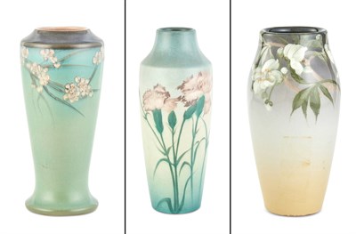 Lot 165 - Group of Three Rookwood Pottery Vases Circa...