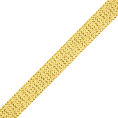 Lot 3 - Braided Gold Mesh Bracelet