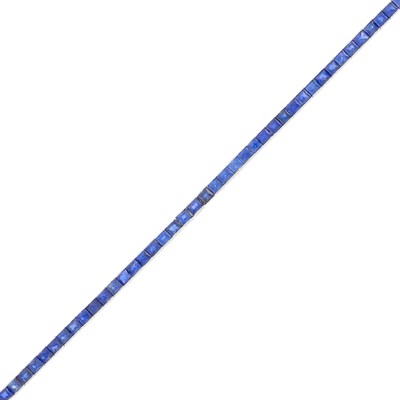 Lot 79 - Platinum and Sapphire Straightline Bracelet
