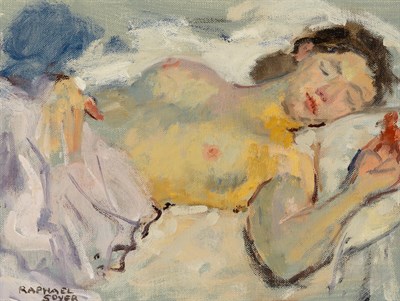 Lot 70 - Raphael Soyer American, 1899-1987 Nude Signed...