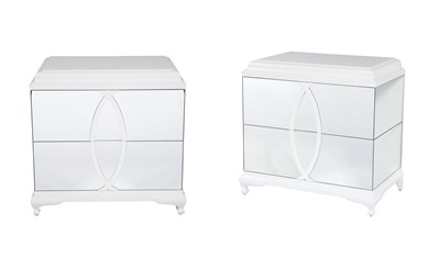 Lot 354 - Pair of Christopher Guy Petite No. 5 Mirrored...