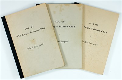 Lot 203 - [FISHING CLUBS] Log of the Eagle Salmon Club....