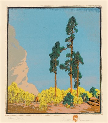 Lot 16 - Gustave Baumann (1881-1971) THREE PINES...