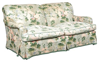 Lot 325 - Floral Upholstered Two-Seat Sofa Height 35...