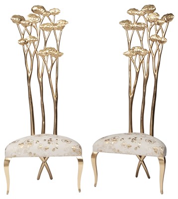 Lot 373 - Pair of Christopher Guy Le Jardin Upholstered...