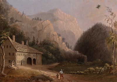 Lot 1048 - American School 19th century The Notch House,...