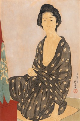 Lot 391 - A Japanese Shin Hanga Woodblock Print by Goyo...