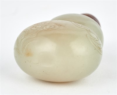 Lot 1 - A Chinese Pale Celadon Jade Snuff Bottle Qing...