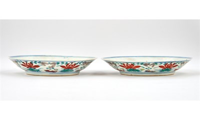 Lot 178 - A Pair of Chinese Doucai Porcelain Plates Ai...