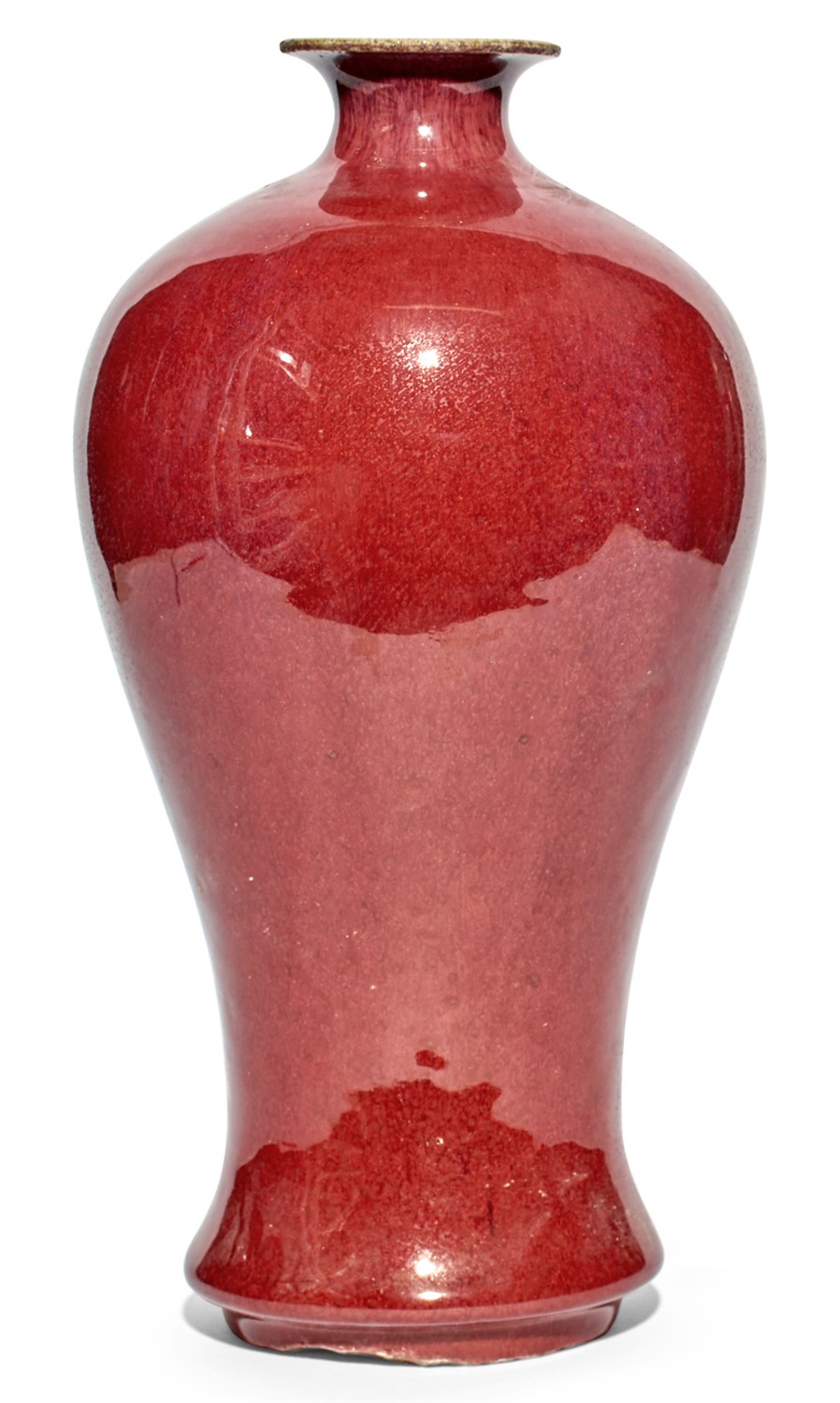 Lot 154 - A Chinese Flambe Glazed Porcelain Vase Qing...