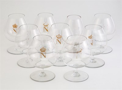 Lot 1120 - Set of Eight Baccarat Glass Brandy Snifters...