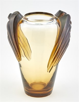 Lot 163 - Lalique Molded Glass Marrakech Vase Designed...