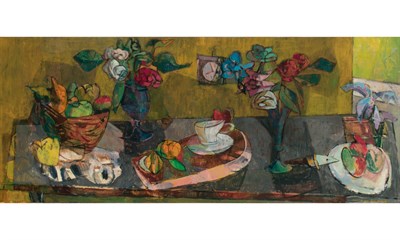 Lot 5 - William Barnett American, 1918-1992 Fruit and...