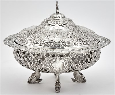 Lot 34 - Continental Sterling Silver Covered Footed...