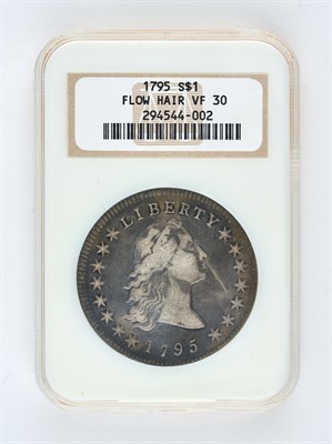 Lot 3002 - United States 1795 $1 Flowing Hair NGC VF30...
